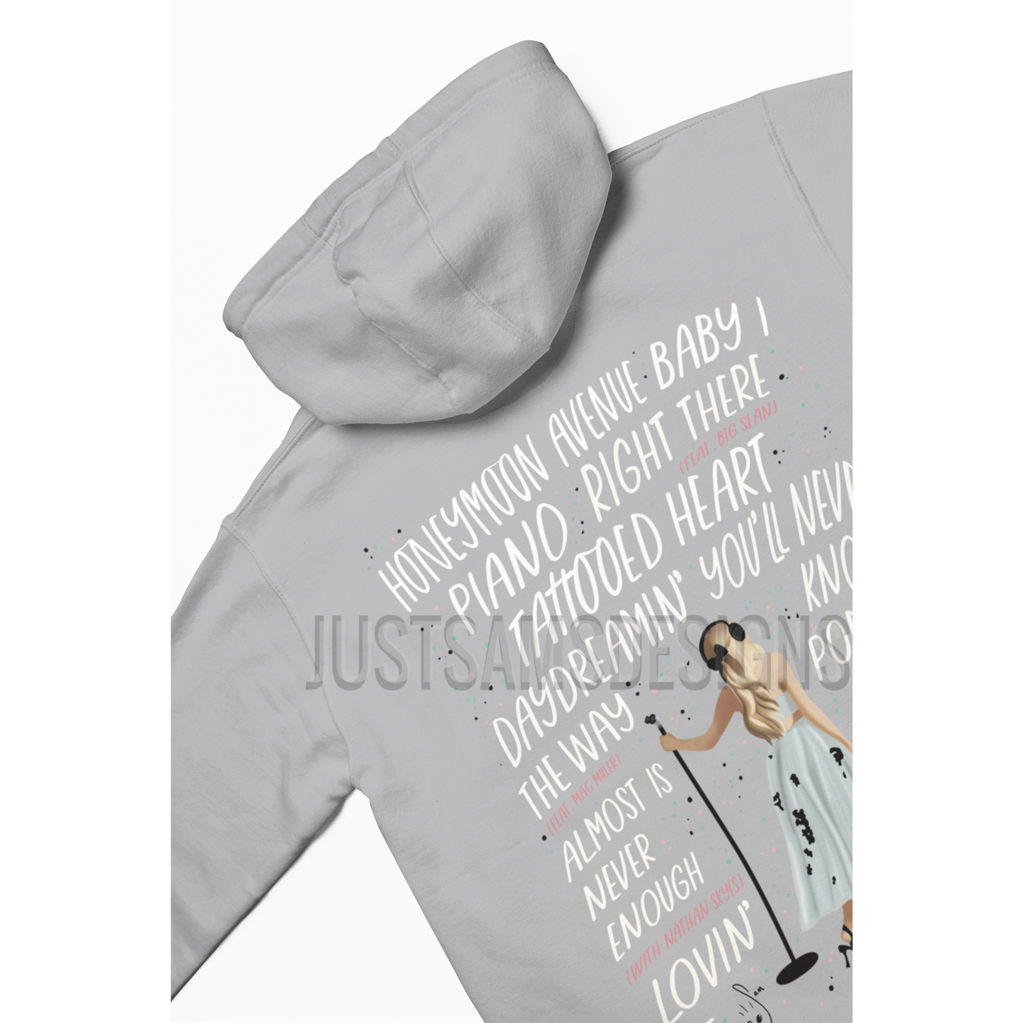 Ariana Grande Yours Truly Hoodie Grey